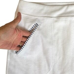Talbots Womens Pickleball Skort Small White Pockets Tennis Golf Activewear Sport